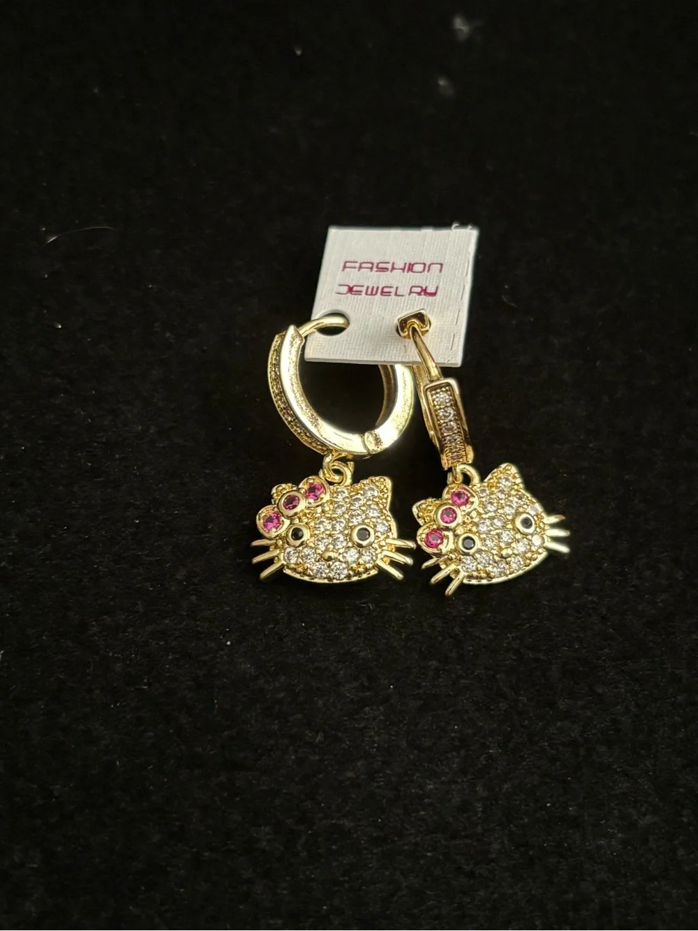 Gold Plated Hello Kitty earrings